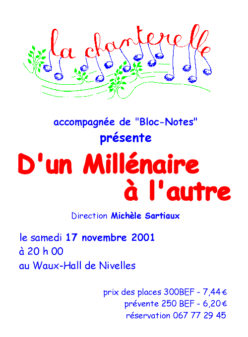 Affiche du concert