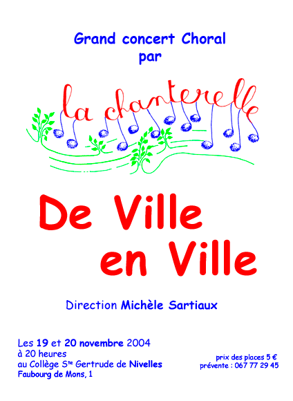 Affiche du concert